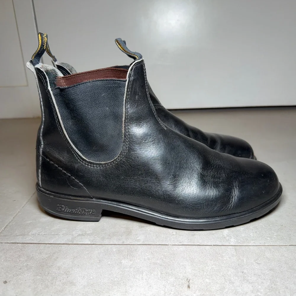 Blundstone‎ Originals Boots Mens 11 Black Leather Pull On Australian Gorpcore